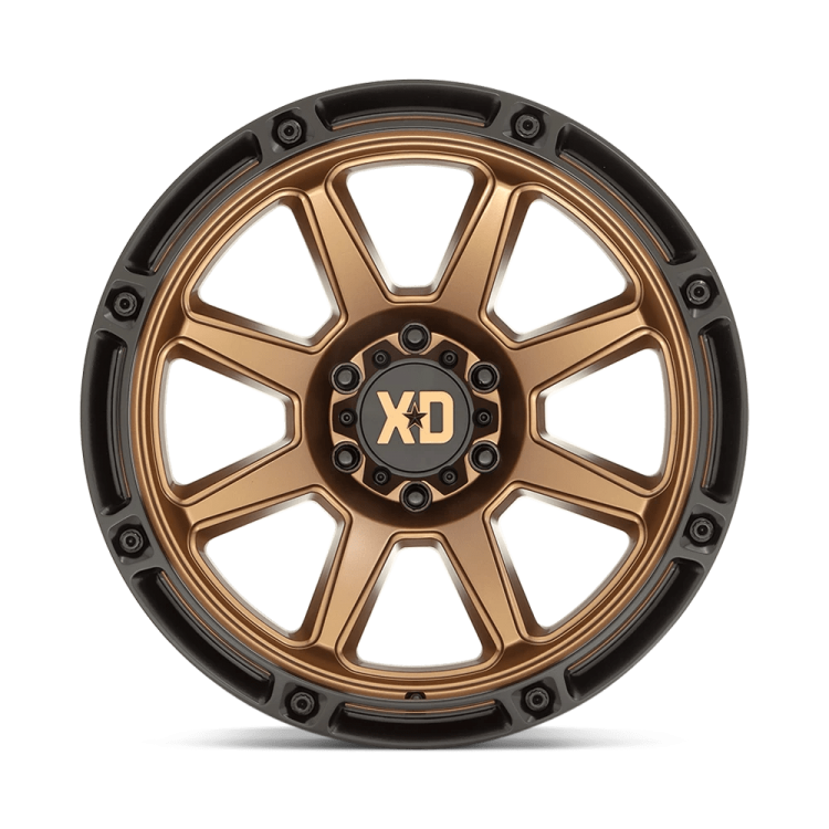 Kola z lehké slitiny XD863 Matte Bronze W/ Black LIP XD Series